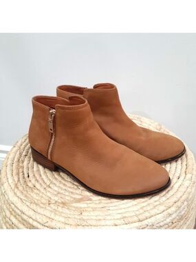 Like New Aldo Coastal Cowgirl Ankle Boot Camel Colour